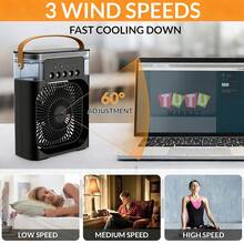 Portable Fans - Black - View 7