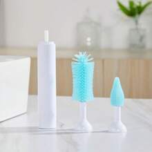 Electric Bottle Brush Cleaner, Silicone Electric Baby Bottle Brush, Waterproof Electric Bottle Brush With Silicone Bottle/Nipple/Straw Brush, 360° Rotation, Perfect Essentials For New Parents - 綠色 - 查看 8