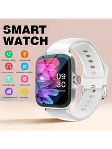MixtataDi Smartwatch, 1.83-Inch Multifunctional Sports Smartwatch, Featuring Wireless Calling/Music, Message Notifications, Pedometer, Sedentary Reminders, And Multiple Watch Face Wallpapers. Suitable For Both Men And Women, Compatible With Android And IOS. Perfect As A New Year Gift. - 彩色 - 查看 15