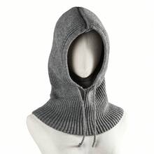 1pc New Balaclava Hat, Winter Windproof Neck Warmer Wool Hat For Women, Warm Ear Protection, Suitable For Christmas, Thanksgiving - Fara Cap - View 3