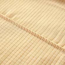 1/4pcs Simple Solid Color Removable & Washable Elastic Corn Fleece Curved Shell Chair Cover, Suitable For All Seasons - Light Yellow - View 11