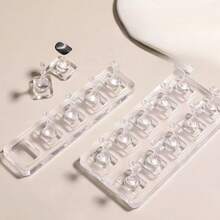 非磁性指甲架，透明亚克力指甲练习棋子底座，可吸引猫眼，可穿戴指甲展示架 - 彩色 - 查看 2