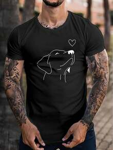 Camisetas masculinas - Preto - Ver 1
