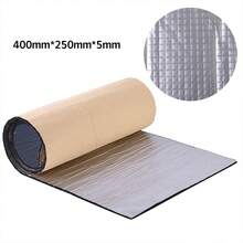 Estera de sonido para coche, 250x400mm, 5mm, amortiguador a prueba de ruido, aislamientoérmico, estera amortiguadora, capó, espuma de celda cerrada para accesorios de coche BURX - 250x400 mm - Ver 10