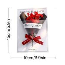 1 Set Folding Dried Flower Greeting Card, Everlasting Flower Bouquet Business Blessing Card, Baby's Breath Bouquet For Teacher's Day, Valentine's Day, Birthday And Other Holidays, Cards - A - View 11