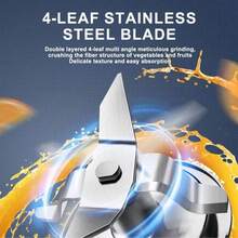 SOKANY 185 Multi-Function Juicer, Cold Press Juicer. Comes With Grinding Cup, 2-In-1 Blending And Grinding Function. 2-Speed Temperature Control, High Power, 1.6L Large Capacity. Suitable For Juicer/Cooking Machine/Food Supplement Machine/Ice Crusher/Coffee Bean Grinder. - EU C Type Plug(220-240V) - View 3