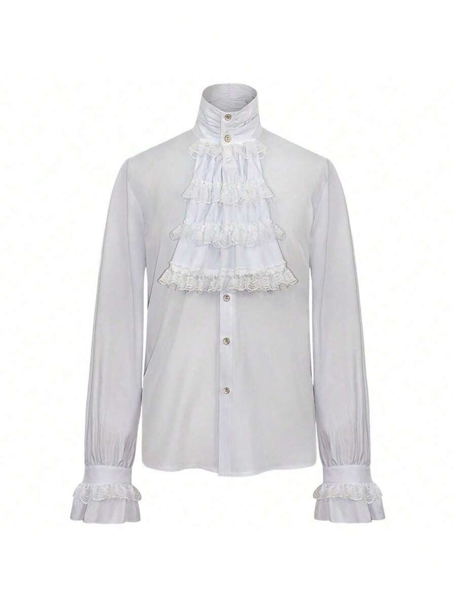 Men Cosplay Clothing - White - View 1