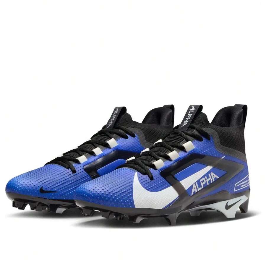 Nike Alpha Menace 4 Elite FD7036-400 Men's Bright Blue Football Cleats GBNC1530 - 藍色 - 查看 1