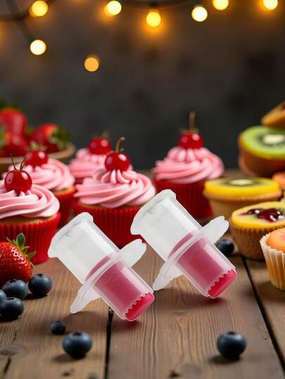 3pcs Paper Cupcake Core Remover - Plunger Style Tool For Filling Cupcakes And Cakes - Corer Cutter
