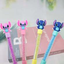 5pcs Zootopia 2 Themed Retractable Ballpoint Pens, Cartoon Character Gidget The Snake Design, Suitable For Students - Stitch Highlighter - View 2