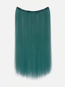 20 Inch 1-Piece 4-Clip Multi-Color Vibrant Bright Long Straight Synthetic Fiber Wig For Music Festival Halloween Party - Multicolor - View 14