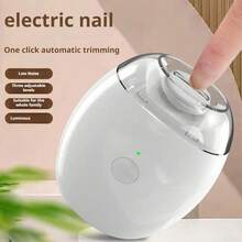 Electric Nail Clipper Rechargeable 3 Speed Manicure Tool With LED Light Nail File For Home Salon Personal Grooming Pedicure - 1pcs - View 1