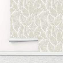1 Piece Extra Long 45 X 300 Cm (1. 5m Self-Adhesive Wallpaper - Self-Adhesive, Waterproof, Removable Leaf Pattern Wallpaper - Modern Minimalist Vinyl Wallpaper For Living Room, Bedroom, Kitchen - Easy Installation & Damage-Free Removal - Home Culture Wallpaper, Wall Covering, Contemporary Style, Durable Material, Decorative Wall Art, Interior Architects - RW580-3M - 查看 7