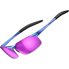 ¡RecomendadoATTCL Lentes de Sol para Hombres Gafas de Sol Deportivas Polarizadas con Protección UV¡Top de Temporada - 8177-Naranja+Rojo/Espejado - Ver 2