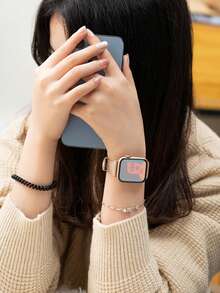 1条男女通用棕色真皮表带,适用于 38mm 40mm 41mm 42mm 44mm 45mm 46mm 49mm,以及Ultra、11、10、9、8、7、SE3、6、5、4、3、2、1系列智能手表。时尚真皮表带,适合日常佩戴和商务场合,也是情侣圣诞节/生日的绝佳礼物。 - 棕色 - 查看 3