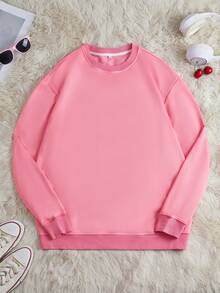 Sanrio Men's Cartoon Print Crew Neck Long Sleeve Casual Sweatshirt, Winter - Pink - View 2