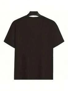 Men'S Christmas T-Shirt - Santa, Candy Cane & Gingerbread For Man Graphic - Heavyweight  Tee - Soft Breathable Fabric - Black Holiday Party Shirt - Everyday Outfit - Year-Round Comfort Fit, Seasonal Fashion, Playful Design, Comfortable Material, - Black - View 2