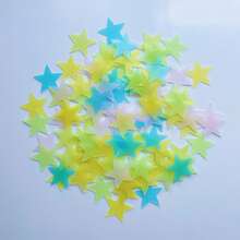 Pegatinas de estrellas que brillan en la oscuridad, pegatinas multifuncionales, arte de pegatinas luminosas para entornos oscuros, reutilizables - Multicolor - Ver 6