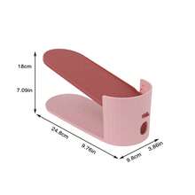 10 Grid Adjustable Shoe Groove Shoe Rack Shoe Stacking Rack Shoe Storage Shoe Organizing Rack Shoe Rack - Multicolor - View 9