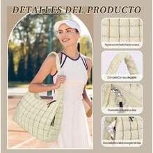 Bolsa Tote Acolchada para Mujer Bolso acolchado grande Bolso acolchado de mano Bolso blando Puffy Crossbody Bolsos Puff Purse,41118216 - Blue Day - Ver 6