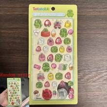 1张动漫卡通贴纸，可爱小猫动物贴纸，可重复使用防水贴纸，DIY手工贴纸，适用于DIY手机壳、DIY笔记本贴纸、DIY工艺品、笔记本电脑、礼品包装、派对装饰，完美的节日礼物，送给粉丝和朋友的礼物（款式随机） - 彩色 - 查看 6