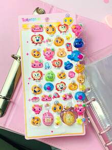 Estos adhesivos en relieve 3D, adhesivos 3D, adhesivos de gemas, adhesivos de cristal, adhesivos decorativos lindos, adhesivos de esponja y adhesivos de plástico vienen en 2 diseños. Se pueden usar para hacer álbumes de pegatinas, cuadernos, refrigeradores e incluso decorar tus propias fundas de teléfono. - Multicolor - Ver 5