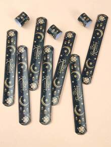 12-Pack Ramadan Wristbands, Eid Mubarak Faith & Spiritual Encouragement, No Electricity Required, Featherless, Ideal For Church Events & Ramadan Kareem Celebrations - Black - View 6