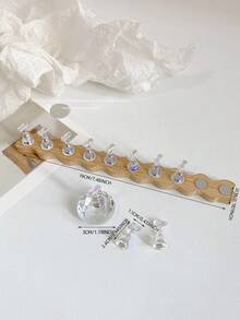 3D立体磁性美甲练习展示架套装:1个底座+10个手指支架,采用木纹弧形矩形设计,适用于美甲DIY、美甲沙龙练习、美甲摄影道具 - 彩色 - 查看 40