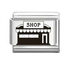 1件雕刻DIY意大利模块化手链，饰有动物、樱桃、爱心、星星元素，适合作为派对礼物送给朋友/情侣，适用于圣诞节、新年、万圣节、情人节，设计精美，不锈钢材质，本土制造，实用时尚，圣诞节和万圣节必备，沉稳的秋日色调，圣诞风格 - M286132 - 查看 19