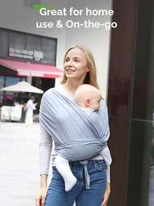 Baby Carrier Slings - Dark Gray - Knit - View 7