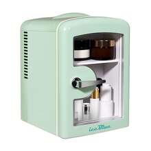 iceBlue Mini refrigerador y refrigerador para el cuidado de la piel con ventana transparente - Verde - Ver 11