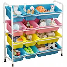 zxxIunen Organizador de etesOrganizador de Almacenamiento de etes con 12 contenedores de Almacenamiento 32.5x10.8x37.2 Pulgadas 4 Niveorganizador de juguetes - como en la foto - Ver 7