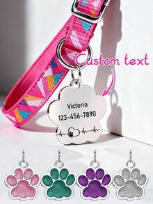 Ayotu Etiqueta personalizada para mascotas (gatos y perros), diseño de onda en forma de corazón, llavero personalizable, etiqueta de collar de perro de aleación de aluminio, grabado por láser anti-desteñido, diseño personalizado retro, multicolor, minimalista y adorable, adecuado para amantes de las mascotas como regalo de cumpleaños, aniversario, Año Nuevo o Navidad - Multicolor - Ver 1