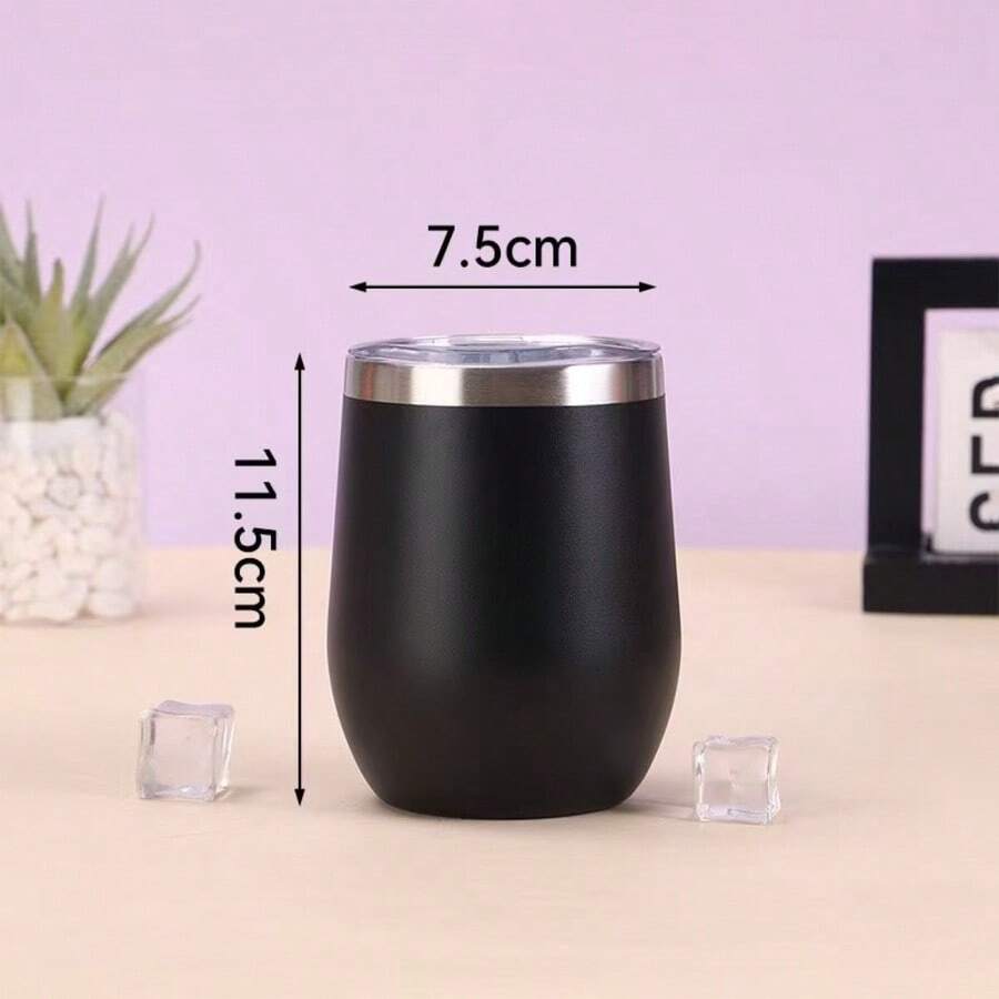 12 Oz Whiskey Bottle - Black - View 1