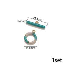 一套304不锈钢珐琅镀金OT扣，女士不锈钢首饰OT扣，适用于DIY项链和手链制作 - OT扣 - 查看 9