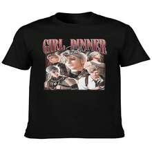 Kawaii Girl Dinner Love And Deepspace Anime Graphic T Shirt Men's Women Fashion O-Neck T-Shirts Casual Oversized Cotton T Shirts - màu đen - Xem 2