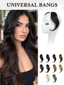 2pcs Clip-On Side Bangs, Long Sideburns Synthetic Clip-In Bangs Set - Multicolor - View 17