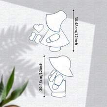 YOMDID Uds.Plantilla de acolchado con patrón de pie para niño/niña, plantilla de costura acrílica para niño y niña, plantilla artesanal hecha a mano AJNK - Chica - Ver 8