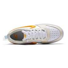 Nike Zapatillas casuales Recraft Court Borough Low (GS) para niños, zapatos cómodos de caña baja, ligeros y transpirables para uso diario y deportes al aire libre, IQ9796-171 - Blanco/Amarillo - Ver 4