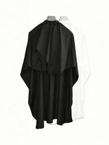 Custom Logo Professional Hair Salon Cape, Custom Apron, Extra Wide And Long, Durable Black Fabric, With Adjustable Neck Strap, Suitable For Hair Dyeing, Perming, Styling, Perming Protection Gear | Functional Beauty Accessories | Smooth Fabric Texture, Hair Protection, Hairdressing Cape, Hair Salon Apron - Multicolor - View 9