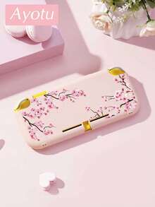 Ayotu Sakura Tree Pattern Game Console Shell And Accessories Compatible With Switch/Switch OLED/Switch Lite, Including Protective Case, Storage Bag, Dock Shell, Console Dust Cover, Game Card Case, Controller Grip, Etc. Suitable For Christmas, Spring Romance, Valentine's Day, Back To School And Other Occasions As Gifts - Multicolor - View 18
