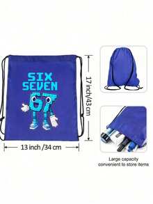 Casual #67 Backpack - Lightweight Backpack, Printed With Patterns, Adjustable Shoulder Straps And Zipper Closure, Cute And Practical, Ideal Birthday Gift. Durable Zipper Closure, Suitable For Birthday, Christmas, Halloween And Other Occasions. - Multicolor - View 7