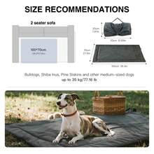 HAZOOWILL Foldable Portable Small/Medium Dog & Cat Bed, Suitable For Pets Under 77lbs, Lightweight For Outdoor Travel, Picnic, Sofa Pet Mat - Multicolor - View 14
