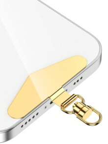 1 قطعة موصل سلسلة هاتف من الفولاذ المقاوم للصدأ، لا يحتاج إلى بطارية - مشبك معدني مرفق بلوحة مثبتة لسلسلة مضادة للفقدان، ملحق مشبك قابل للدوران 360 درجة لضمان تشغيل الهاتف، موصل سلسلة الهاتف متوافق مع الأندرويد والهواتف الذكية، هدية للأم والعائلة والأصدقاء والأطفال وأعياد الميلاد والمناسبات - متعدد الألوان - مشاهدة 11