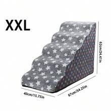 1个弧形宠物楼梯，适用于小型犬和老年犬，床边宠物坡道，圆形宠物楼梯 - 彩色 - 查看 18