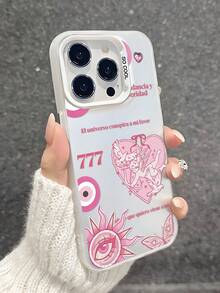 1 pieza Funda de teléfono a prueba de golpes de color negro mate con diseño de arte lineal minimalista, patrón creativo, protección de cámara compatible con iPhone / Galaxy / OPPO / Vivo / Redmi / Infinix / Honor - Multicolor - Ver 4