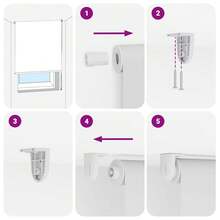 vidaXL Duschrollo 110x240 cm, Stoffbreite 106 cm - Einheitsgröße - Übersicht 7