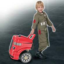 Role Playing Realistic Mechanic Disassembling Building Toy Truck With Remote Control Key - Red - View 5