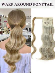 18 Inch Curly Synthetic Ponytail Hair Extensions, Heat Resistant Fluffy Clip-In Hair Piece, Suitable For Adults, Women, Girls, For Party, Daily Wear - Multicolor - View 17