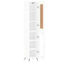 vidaXL Highboard bianco 34,5x34x180 cm in legno - Bianco - Visualizzare 4